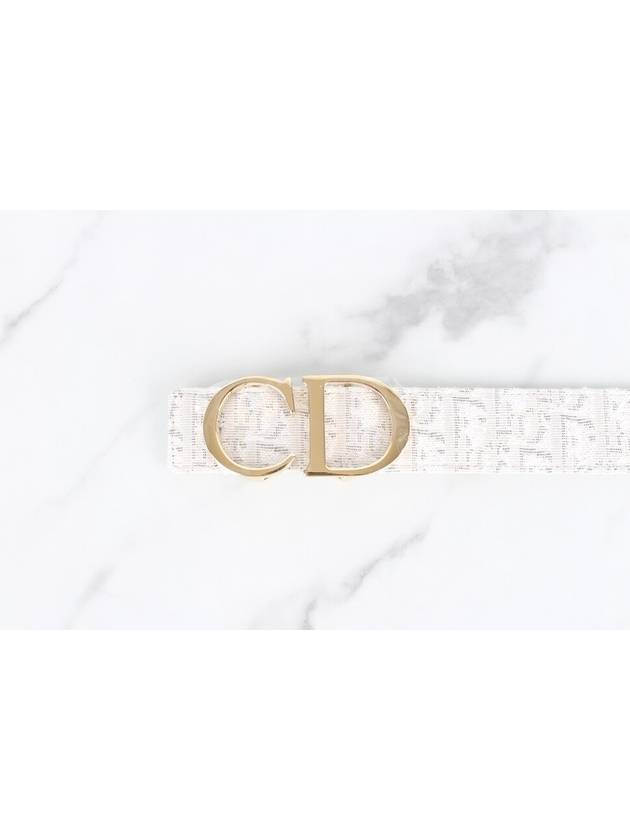 CD logo oblique white men s belt - DIOR - BALAAN 3