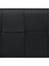 Intrecciato Zipper Around Long Wallet Black - BOTTEGA VENETA - BALAAN 3