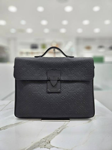 Louis S Lock Briefcase Black M20835 - LOUIS VUITTON - BALAAN 1