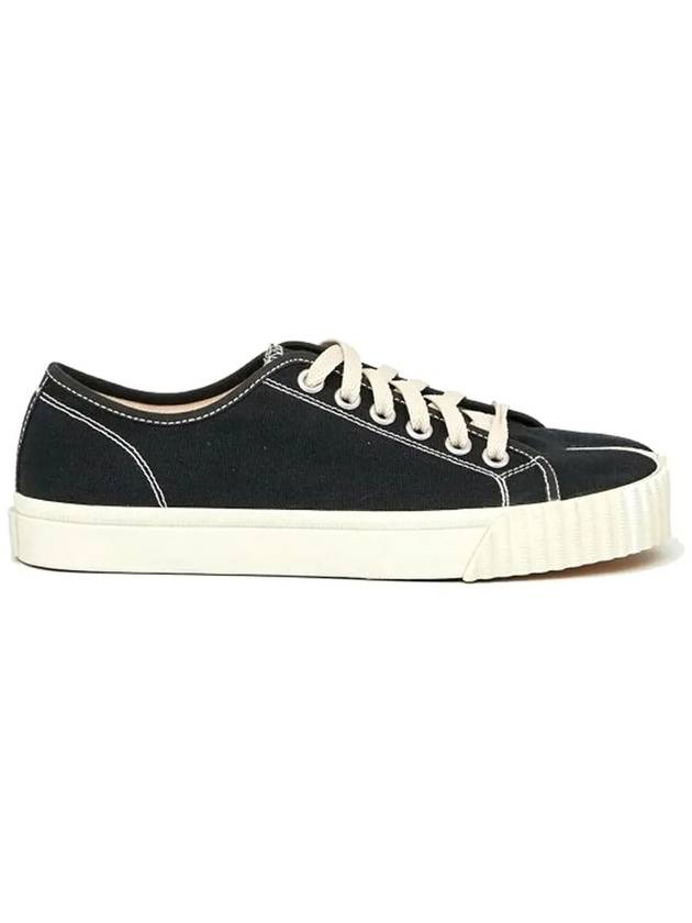 Tabi Canvas Low Top Sneakers Black - MAISON MARGIELA - BALAAN 3