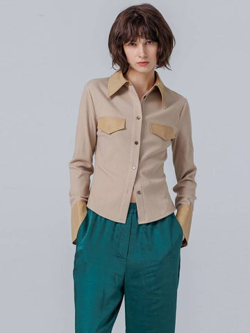 FLAP SHIRTL BEIGE - PAGE STUDIO - BALAAN 1