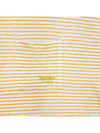 Studio Women's Linen Pocket Striped Short Sleeve TShirt Yellow 69410221 6 50 - MAX MARA - BALAAN 3