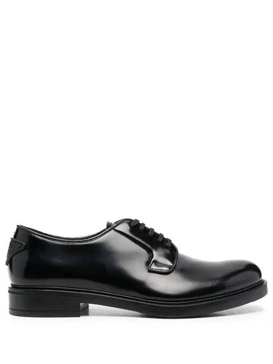 Logo Derby Shoes Black 2EG394 055 - PRADA - BALAAN 1