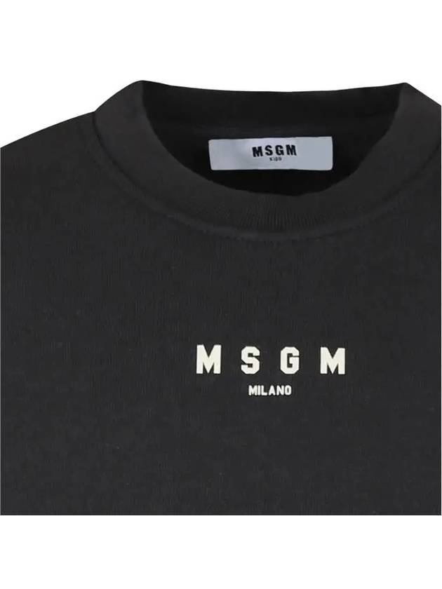 Kids Logo Patch Sweatshirt Dark Gray - MSGM - BALAAN 3