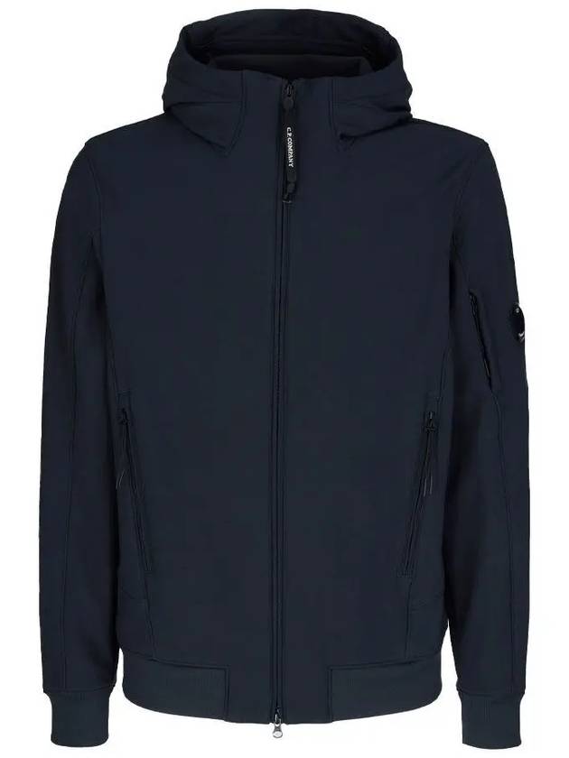 Lens Wappen Patch Zip Up Hoodie Navy - CP COMPANY - BALAAN 2