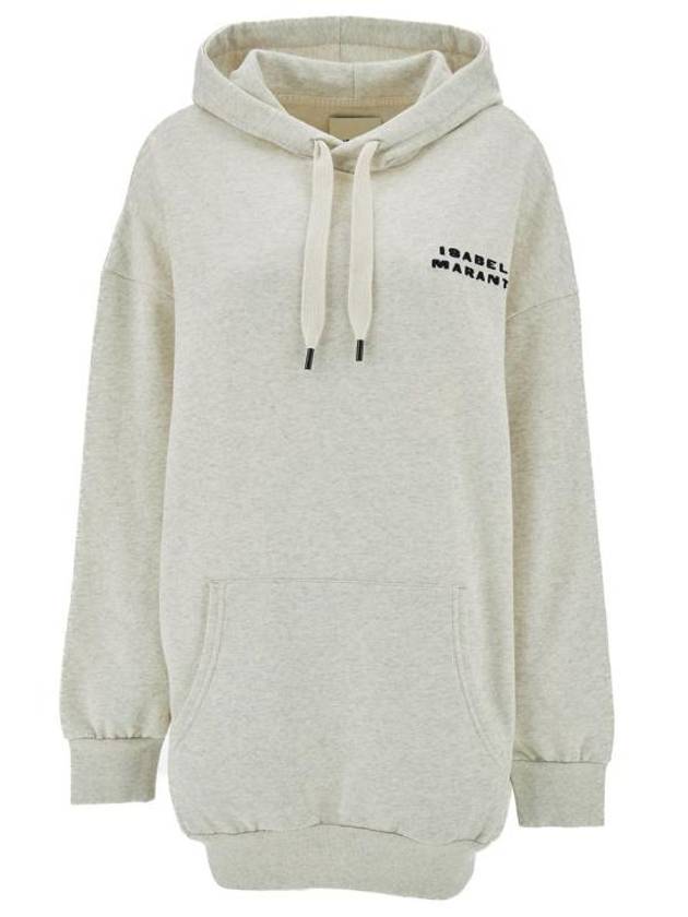 Solena Embroidered Logo Oversized Hoodie Ecru - ISABEL MARANT - BALAAN 2