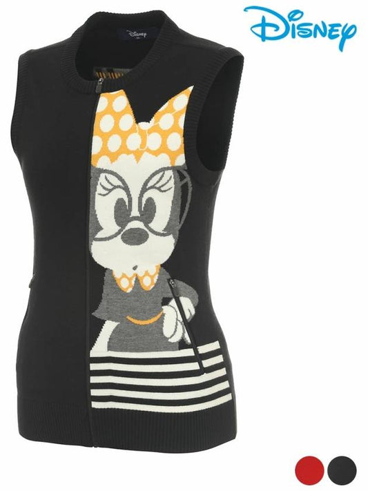 Women s Character Artwork Zip up Knit Vest DL3LKV002 - DISNEY GOLF - BALAAN 2