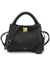 Iris Small Heavy Grain Shoulder Bag Black - MULBERRY - BALAAN 2