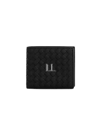 Intrecciato Leather Half Wallet Black - BOTTEGA VENETA - BALAAN 2