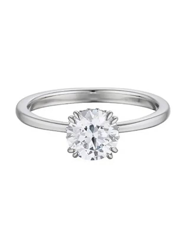 Stilla Cocktail Round Cut Ring Silver - SWAROVSKI - BALAAN 4