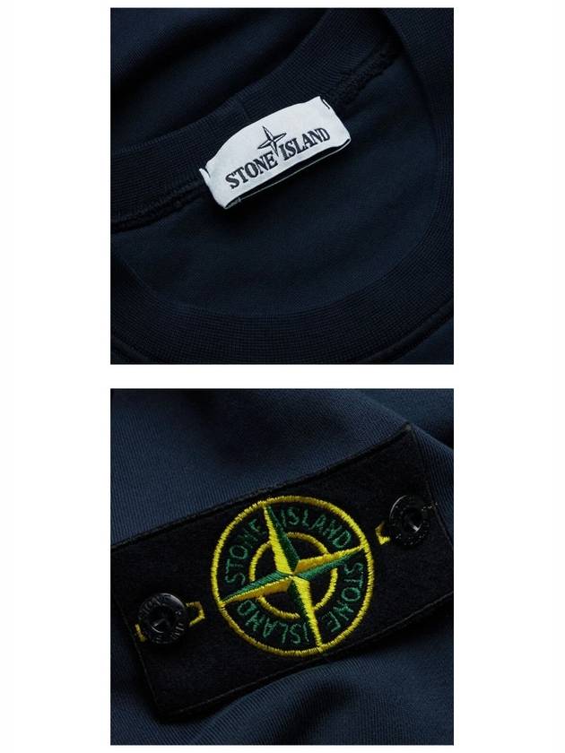 Men's Wappen Patch Sweatshirt Navy - STONE ISLAND - BALAAN 6