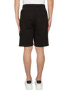 Wappen Patch Old Regular Fit Shorts Black - STONE ISLAND - BALAAN 6