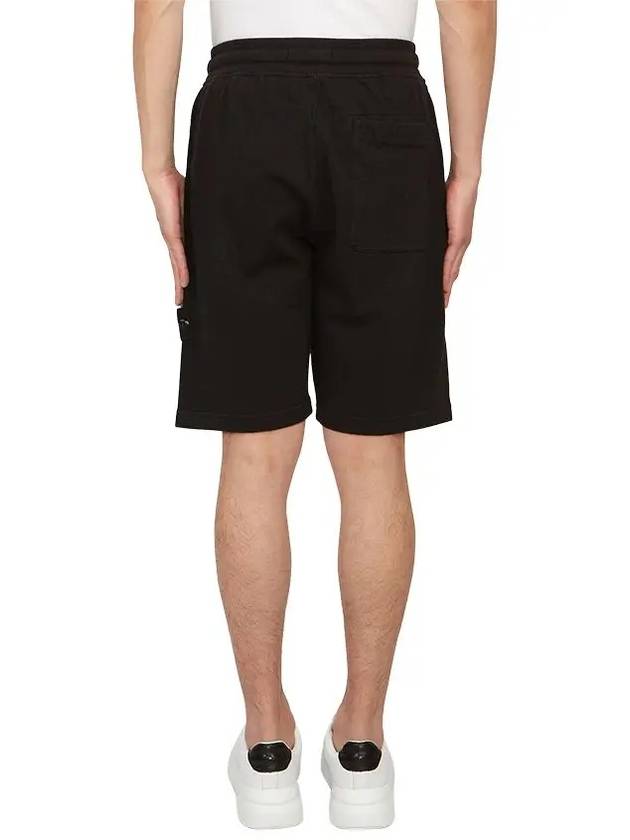 Wappen Patch Old Regular Fit Shorts Black - STONE ISLAND - BALAAN 6