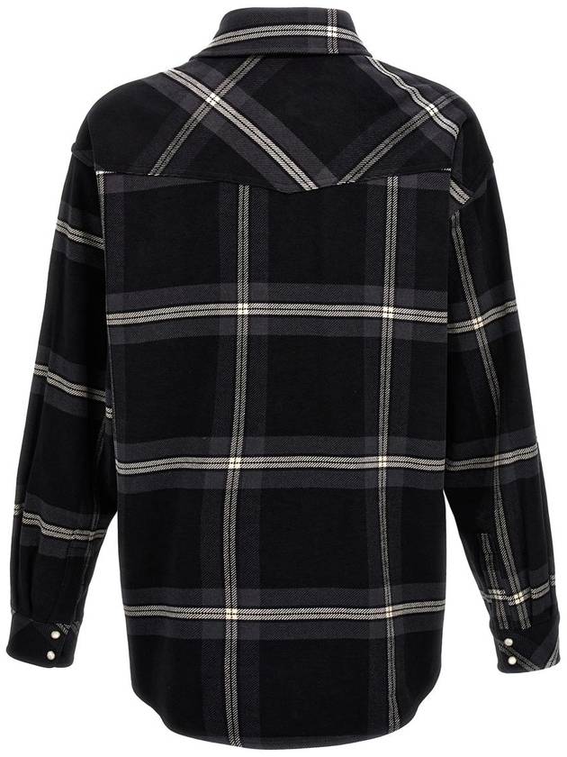 Long Sleeve Shirt PMES023R24FAB0011103 ANTHRACITE OFF - PALM ANGELS - BALAAN 3