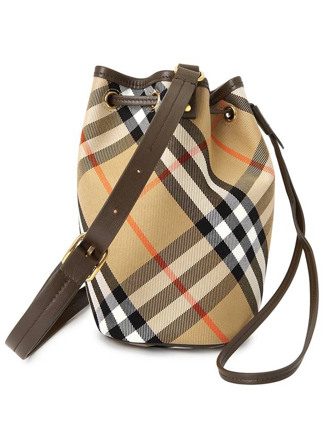 Check Bucket Bag Beige - BURBERRY - BALAAN 3