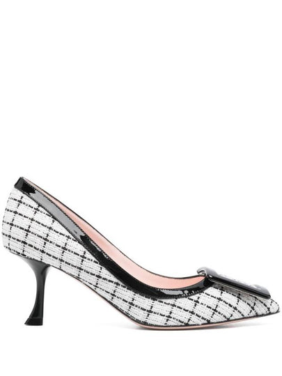 Viv' In The City Tweed Pumps Black White - ROGER VIVIER - BALAAN 2