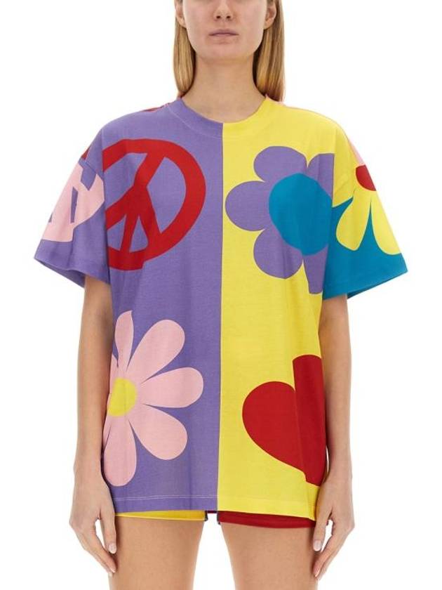 short sleeve t-shirt 07043262 1888 MULTICOLOUR - MOSCHINO - BALAAN 1