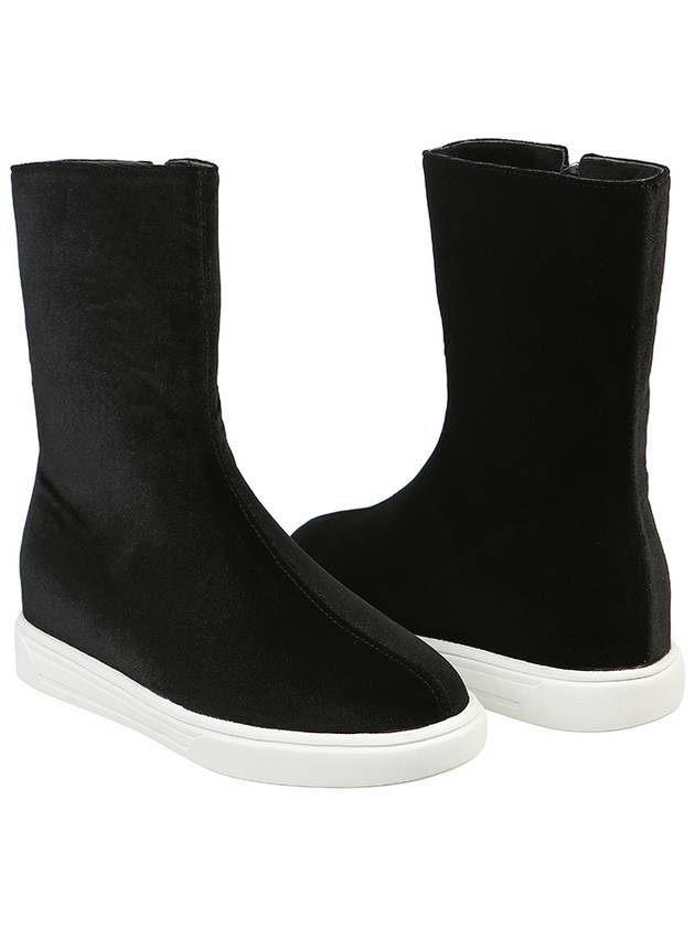 Velvet golf middle boots black - MILESANDMILESANDMILES - BALAAN 1