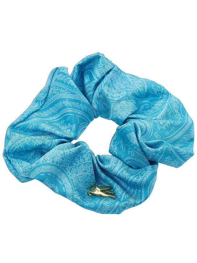 Paisley Pegasus Logo Scrunchy Blue - ETRO - BALAAN 3