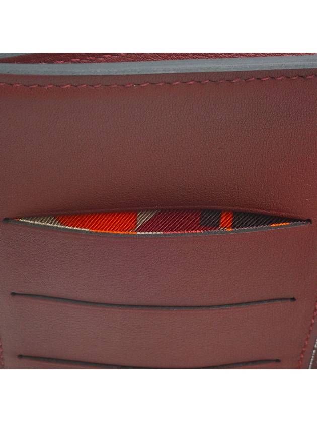 Long wallet silk rouge ash swift full set - HERMES - BALAAN 9