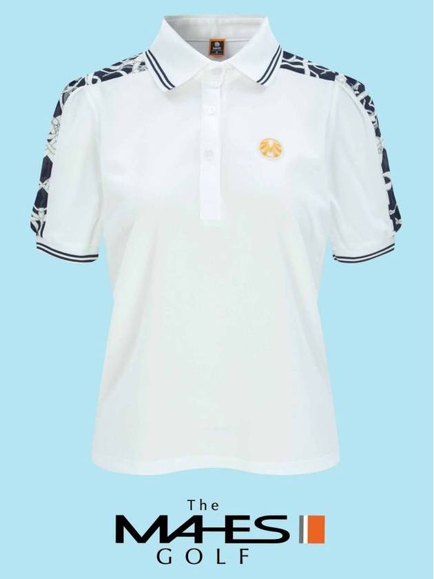 Logo Gold Label Royal Signature All Coordination Set Women s Short Sleeve T Shirt White GS60661 9268 - MAHES - BALAAN 3