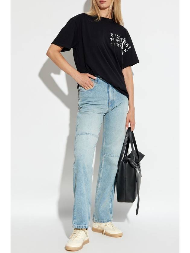 MM6 Maison Margiela Jeans With Vintage Effect, Women's, Blue - MAISON MARGIELA - BALAAN 2