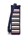 Jacquard Stripe Mini Shoulder Bag Navy - MARNI - BALAAN 3