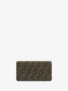 Baguette FF Fabric Shoulder Long Wallet Brown - FENDI - BALAAN 4