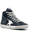 Francy Suede High Top Sneakers Navy - GOLDEN GOOSE - BALAAN 3