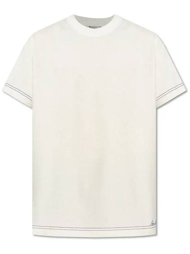 logo detail crew neck t-shirt 8090542_B7343 - BURBERRY - BALAAN 1