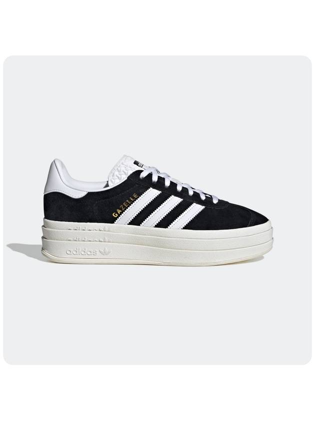 Women's Gazelle Bold Low Top Sneakers Black - ADIDAS - BALAAN 3