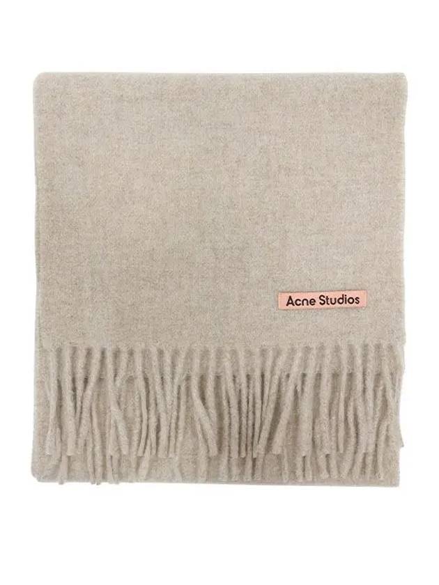 Wool Fringe Muffler Oatmeal Melange - ACNE STUDIOS - BALAAN 2