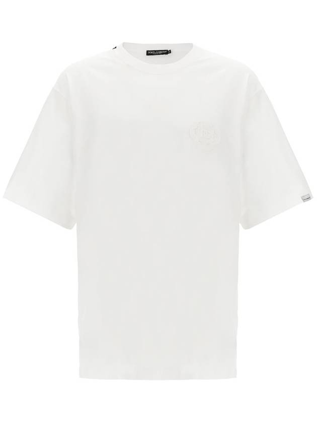 Dolce & Gabbana Logo Embroidery T-Shirt - DOLCE&GABBANA - BALAAN 1