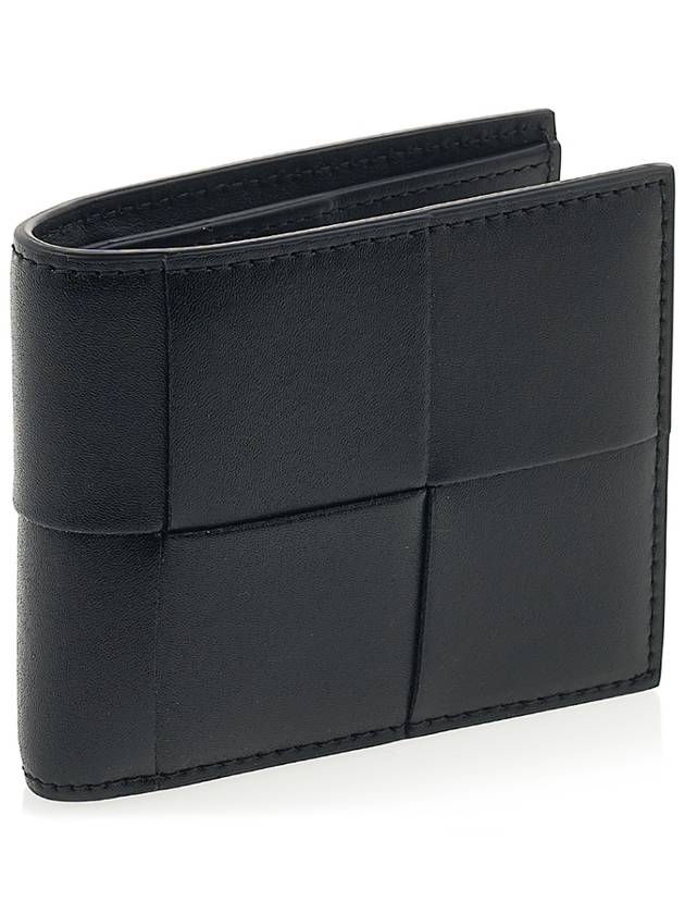 Intrecciato Half Wallet Black - BOTTEGA VENETA - BALAAN 3