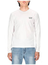 Core Identity Stretch Jersey Long Sleeve T-Shirt White - EMPORIO ARMANI - BALAAN 3