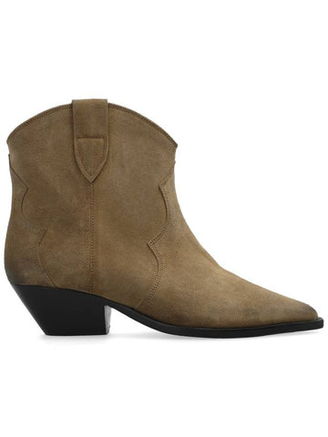 Isabel Marant ‘Dewina’ Heeled Ankle Boots, Women's, Beige - ISABEL MARANT - BALAAN 1