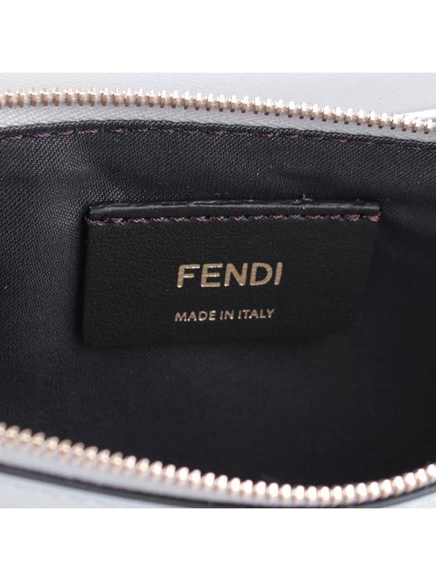 logo chain mini cross bag gray - FENDI - 10