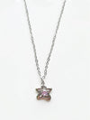 Lucky Star Pink Cubic Necklace Silver - SOSOO - BALAAN 1