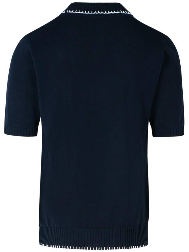 Eleventy Polo Shirt In Blue Cotton - ELEVENTY MILANO - BALAAN 3