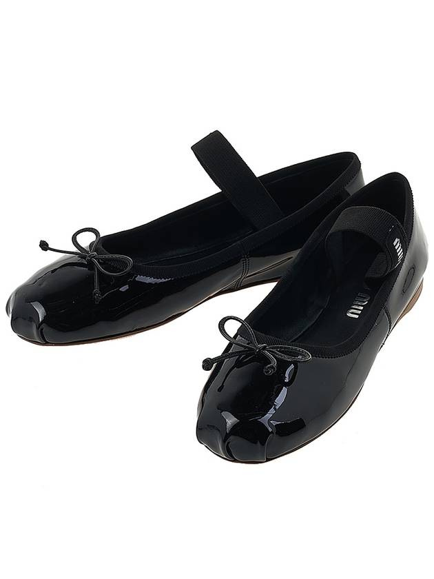 Women's Banding Logo Ballerina Shoes 5F794D JHR F0002 - MIU MIU - BALAAN 1