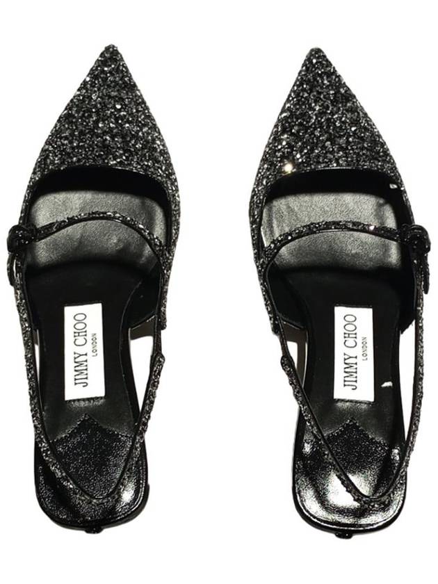 Jimmy Choo Pointed Pumps In Chunky Glitter And Leather - JIMMY CHOO - BALAAN 4