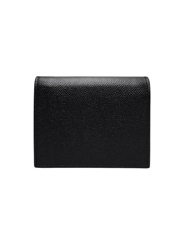 Ferragamo 22D780 Black Leather Gancini Bicycle Wallet - SALVATORE FERRAGAMO - BALAAN 2