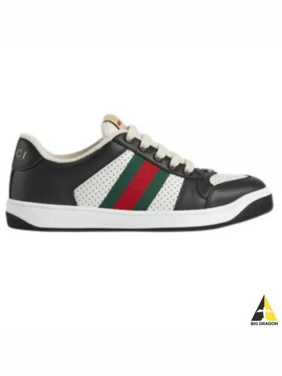 Women's Screener Low Top Sneakers Black - GUCCI - BALAAN 2