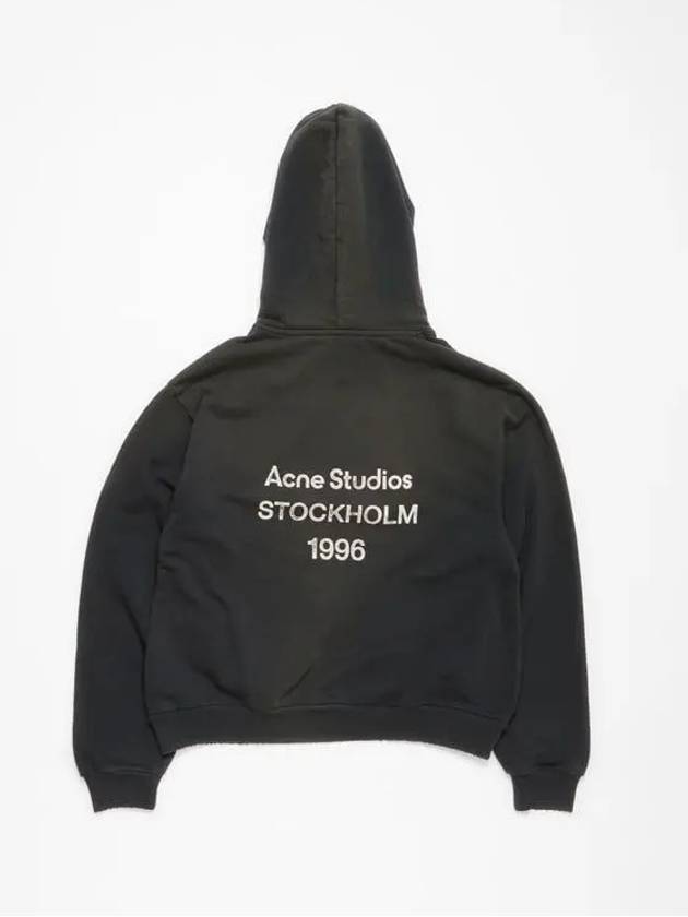 Franziska 1996 Back Logo print hoodie black - ACNE STUDIOS - BALAAN 2