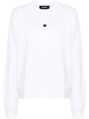 DSQUARED2 Appliqué-Logo Cotton Sweatshirt - DSQUARED2 - BALAAN 1