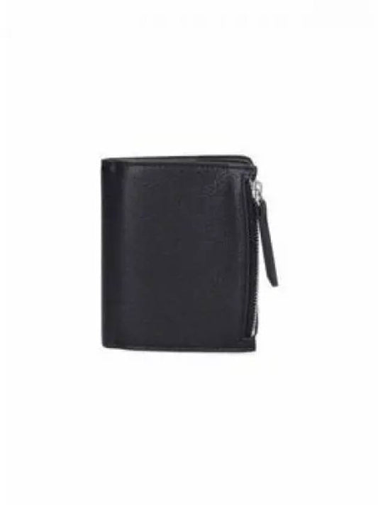 Four-Stitch Leather Half Wallet Black - MAISON MARGIELA - BALAAN 2
