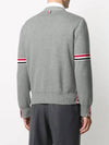 Milano Stitch Sprite Armband Cotton V-neck Cardigan Light Grey - THOM BROWNE - BALAAN 5