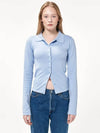 COLLAR KNITTED SHIRTS COZY BLUE - ASCENTCITY - BALAAN 8