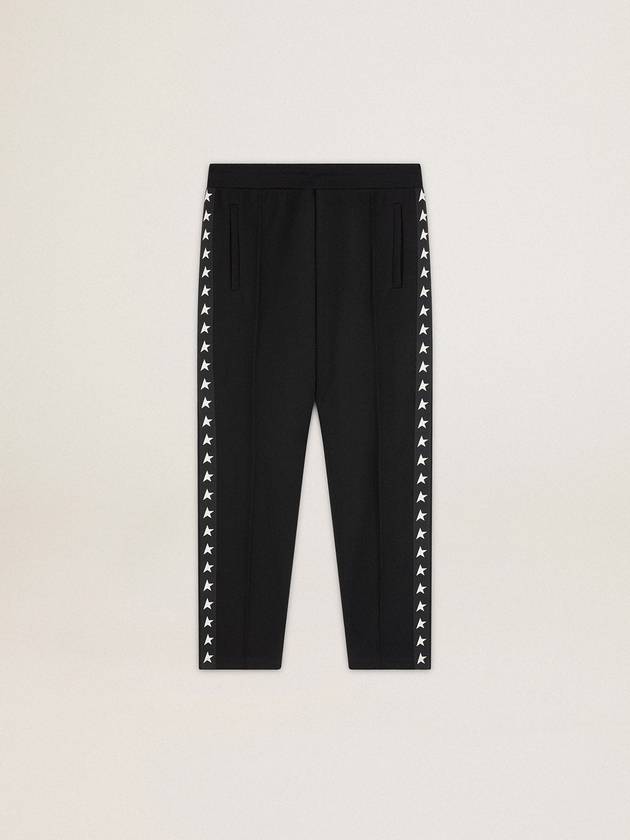 Side Star Logo Track Pants Black - GOLDEN GOOSE - BALAAN 2