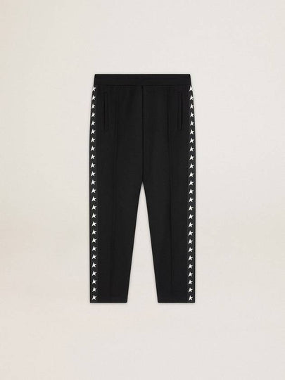 Side Star Logo Track Pants Black - GOLDEN GOOSE - BALAAN 2